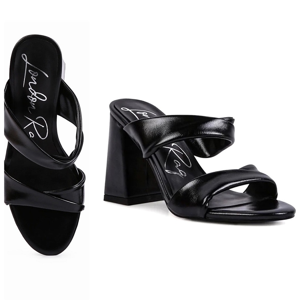 🖤*NWT* London Rag Hot Mess Party Sandal Heels in Black